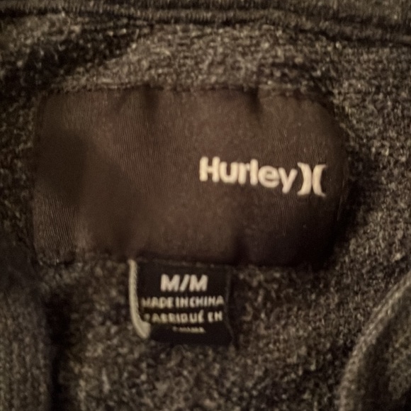 Hurley zip up sweater size medium.  Like new condition smoke and pet free home - Picture 2 of 2